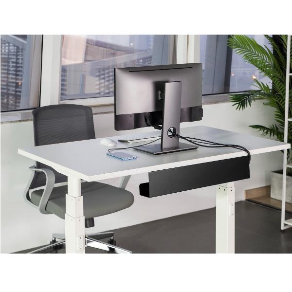 Sistema Canaline Equip Organizzatore Vassoio Cavi Sotto Scrivania 600mm Nero - immagine 6