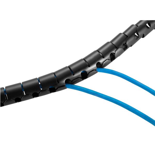 Canaline a Spirale Equip 20x20mm 1m Nero Portacavi - immagine 4