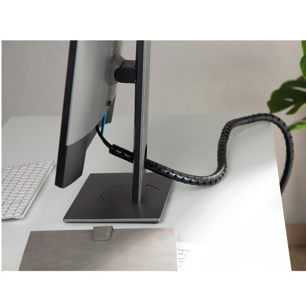 Canaline a Spirale Equip 20x20mm 1m Nero Portacavi - immagine 5