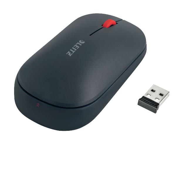 Mouse Wireless Leitz 65310019 Bluetooth e Ricevitore USB Grigio - immagine 2