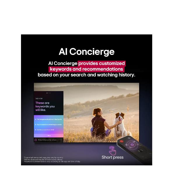 TV LG 65UA75 4K UHD Smart WebOS25 Piedini Laterali - immagine 12