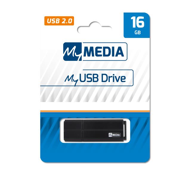 Chiavetta USB Verbatim My Media 16GB USB 2.0 Nero - immagine 2