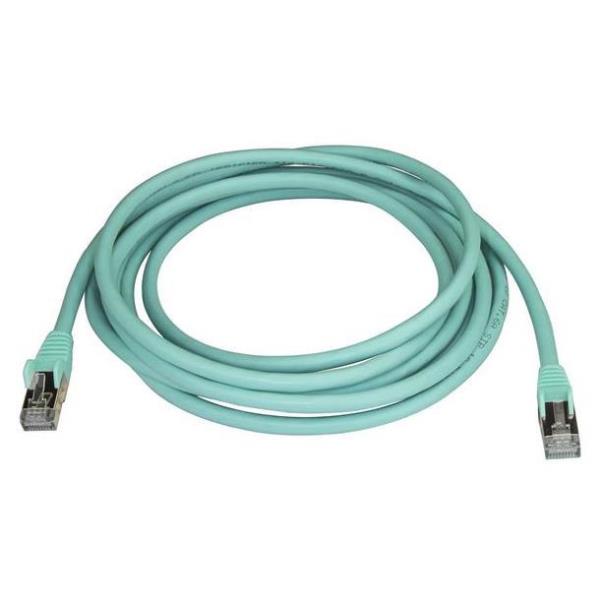 Cavo Rete Startech Cat6a STP 50cm Turchese - immagine 3