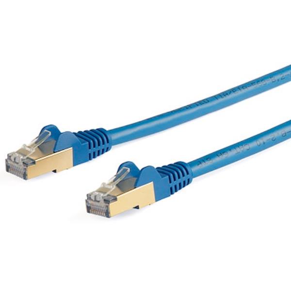 Cavo Ethernet Startech CAT6a STP 5 metri Blu - immagine 2