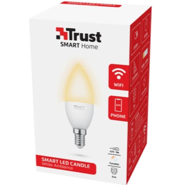 Lampadina LED Smart Trust E14 Wi-Fi 5W 470 Lumen CCT Variabile - immagine 4
