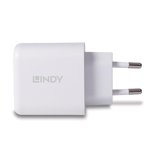 Alimentatore USB Lindy 30W Tipo A e C Bianco - SKU: 73424-LND - Immagine 3