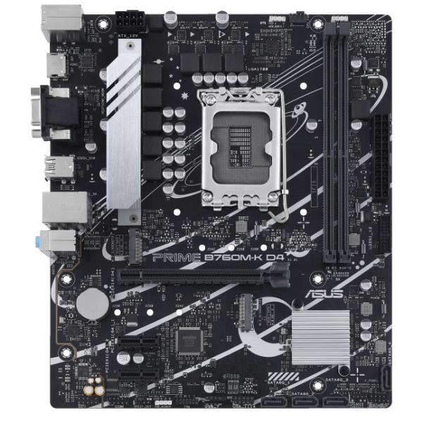 Motherboard Asus PRIME B760M-K D4 Micro-ATX LGA1700 2.5G LAN - immagine 2