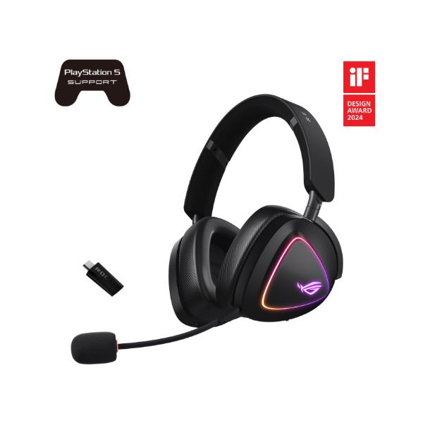 Cuffie Gaming Asus ROG Delta II Wireless Nero - immagine 5