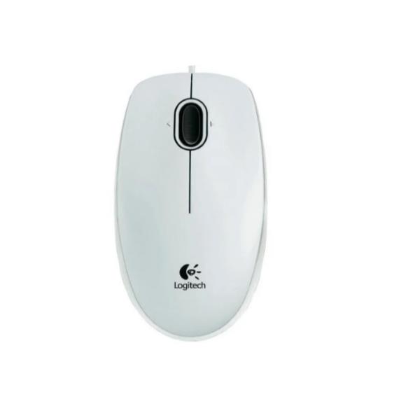 Mouse Logitech B100 USB Bianco Ergonomico - immagine 2