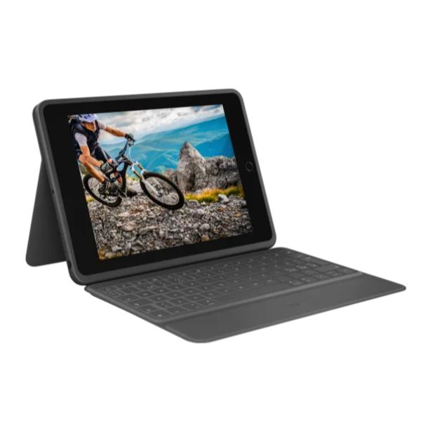 Tastiera Logitech Rugged Folio per iPad 10th Gen Bluetooth Grigio - immagine 2