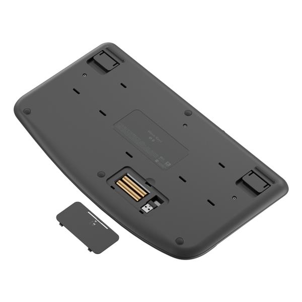 Tastiera Logitech Wave Keys Wireless Bluetooth Layout Italiano Grigio - immagine 5