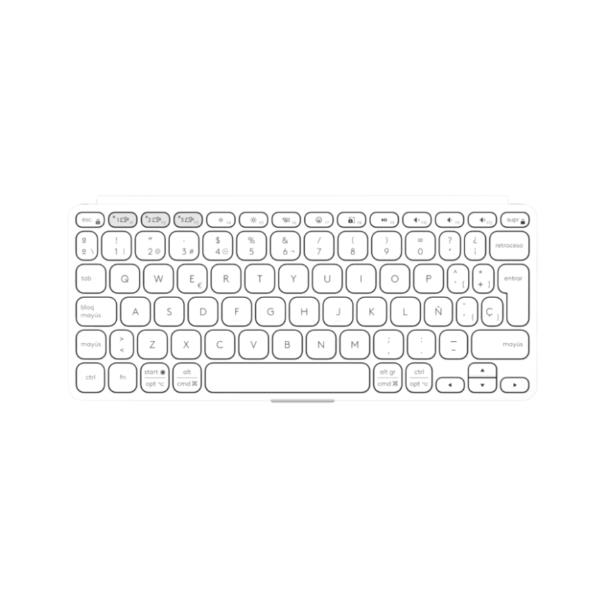 Tastiera Logitech KEYS-TO-GO 2 Bluetooth Italiana Grigio Chiaro - immagine 2