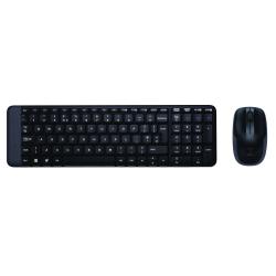 Kit Tastiera e Mouse Wireless Logitech MK220 Italiano Nero