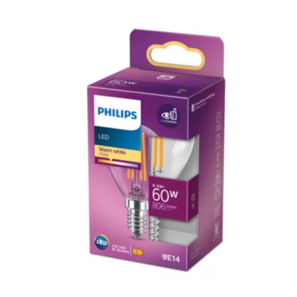 Lampadina LED Philips E14 60W 806 Lumen Luce Calda - immagine 2