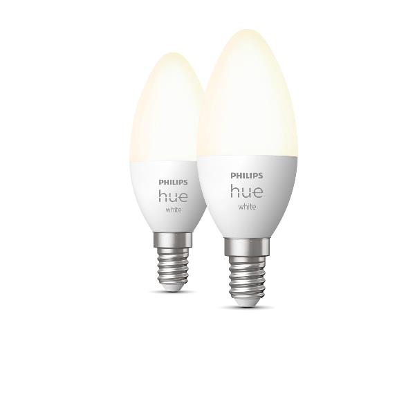 Lampadina Smart Philips Hue White E14 470 Lumen Luce Calda - immagine 2