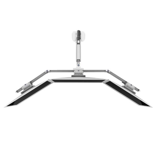 Staffa Monitor Ergotron HX Tripla Bianco per 3 Schermi fino a 26" - immagine 4