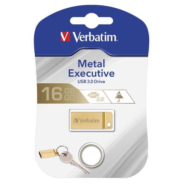 Chiavetta USB Verbatim Mini Metal Executive 32GB USB 3.2 Oro - immagine 4