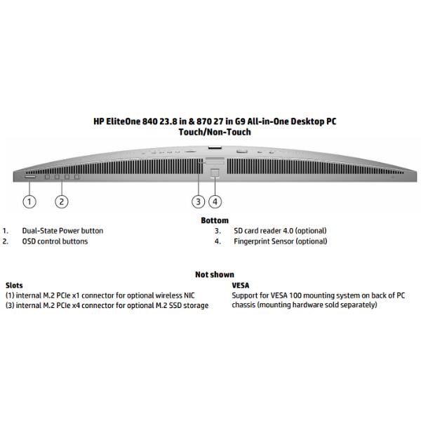 PC All In One HP EliteOne 840 G9 24" i5 16GB 512GB SSD Win11 Pro - immagine 7