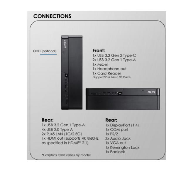 PC Desktop MSI PRO DP80 AI Ultra 5 16GB 512GB SSD Win11 Pro - immagine 2