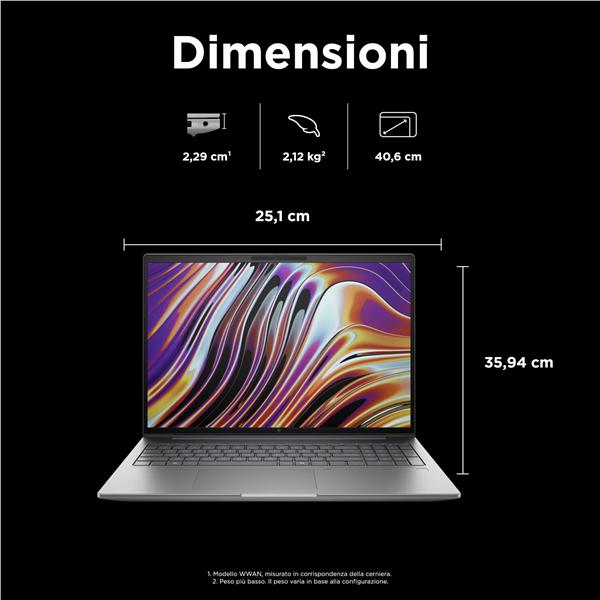 Workstation Portatile HP ZBook Power 16 G11 16" Ryzen 7 RTX 1000 Ada 32GB 1TB SSD Win11 Pro - immagine 16