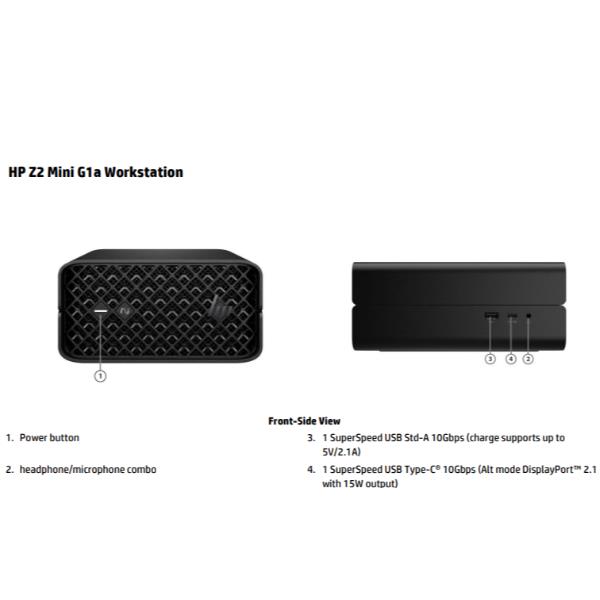 Workstation Desktop HP Z2 Mini G1a Ryzen AI Max PRO 390 64GB 1TB SSD Win11 Pro - immagine 4