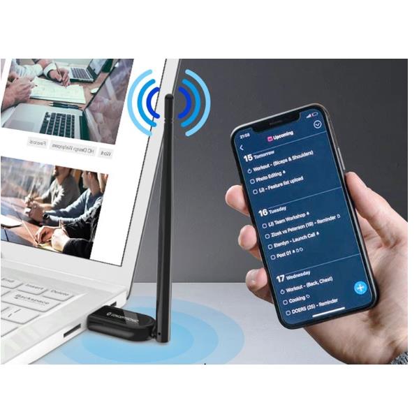Adattatore USB Bluetooth 5.1 Conceptronic 100m con Antenna Esterna - SKU: ABBY07B - Immagine 5