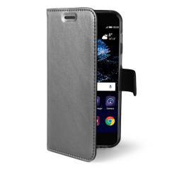 Custodia Smartphone Celly AIR per Huawei P10 Plus Similpelle Argento - immagine 5