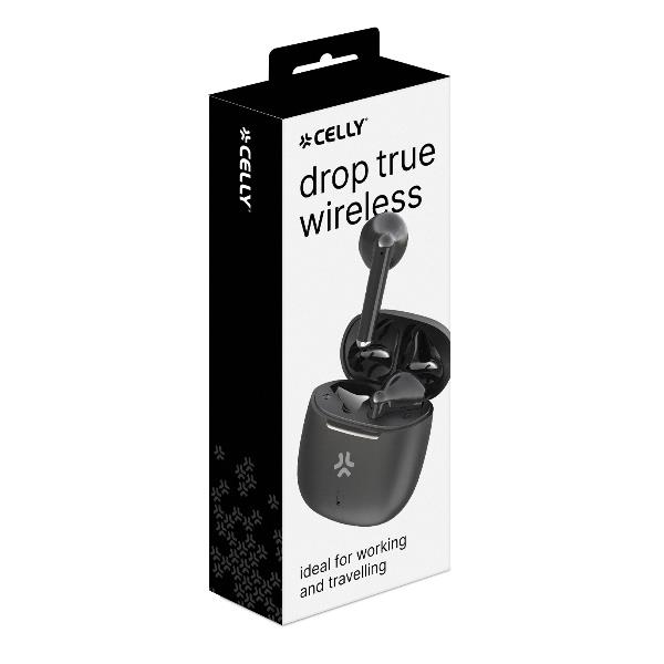 Auricolari True Wireless Celly AIRSOUNDPTL Microfono Noise Canceling USB-C Nero - immagine 3