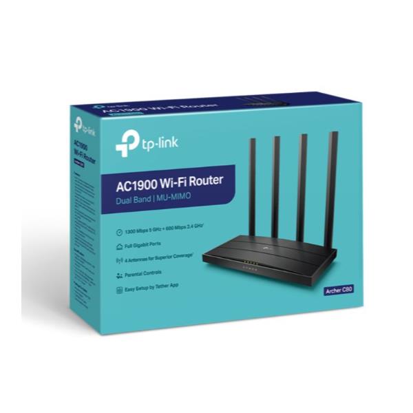 Router TP-Link Archer C80 Dual Band Gigabit 4 Porte LAN - immagine 2