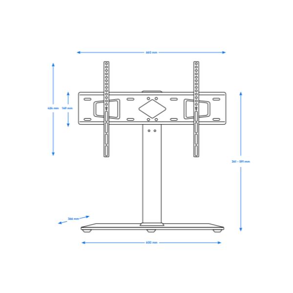 Staffa TV/Monitor Philips ASFX600/00W per Piano fino a 75" 40kg - immagine 2