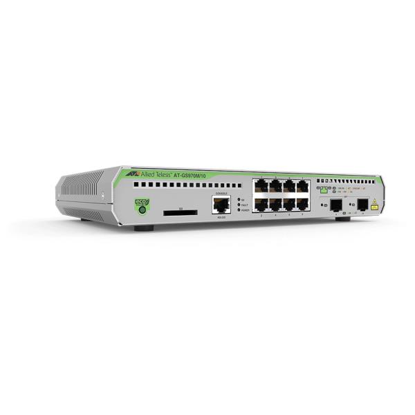 Switch Allied Telesis AT-GS970M/10PS 8 Porte Gigabit PoE+ Managed Layer 3 - immagine 2