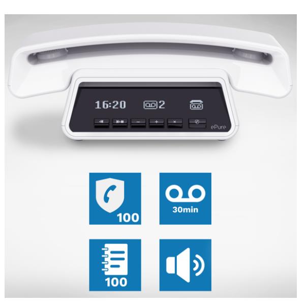 Telefono Cordless Alcatel Epure 3 Premium Bianco Vivavoce - immagine 2