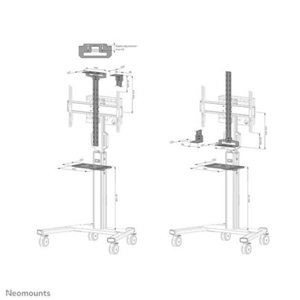 Mensola Supporto TV Neomounts AV1-825BL Accessorio - immagine 7