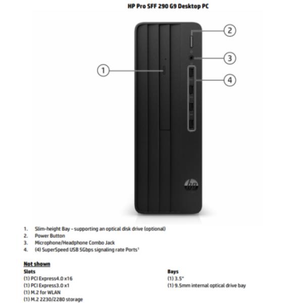 PC Desktop HP Pro SFF 290 G9 i7-12700 16GB SSD 512GB Win11 Pro - immagine 3