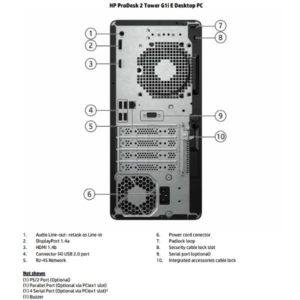 PC Desktop HP ProDesk 2 Tower G1iE i7-14700 8GB 512GB SSD Win11 Pro - immagine 2