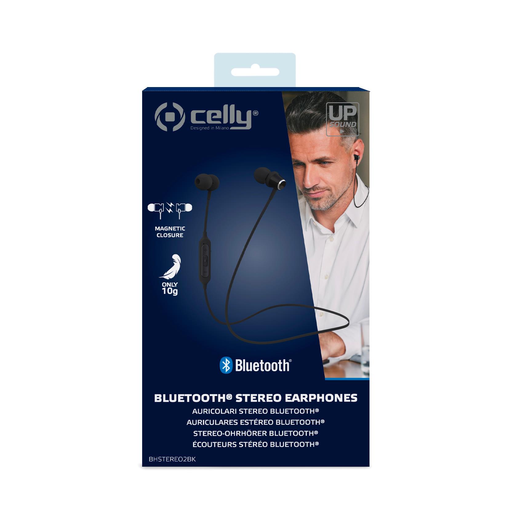 Auricolari Bluetooth Celly BHSTEREO2 Stereo Microfono Nero - immagine 2