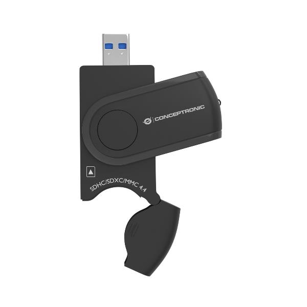 Lettore Schede Conceptronic 4-in-1 USB 3.0 per SD e MicroSD - immagine 6