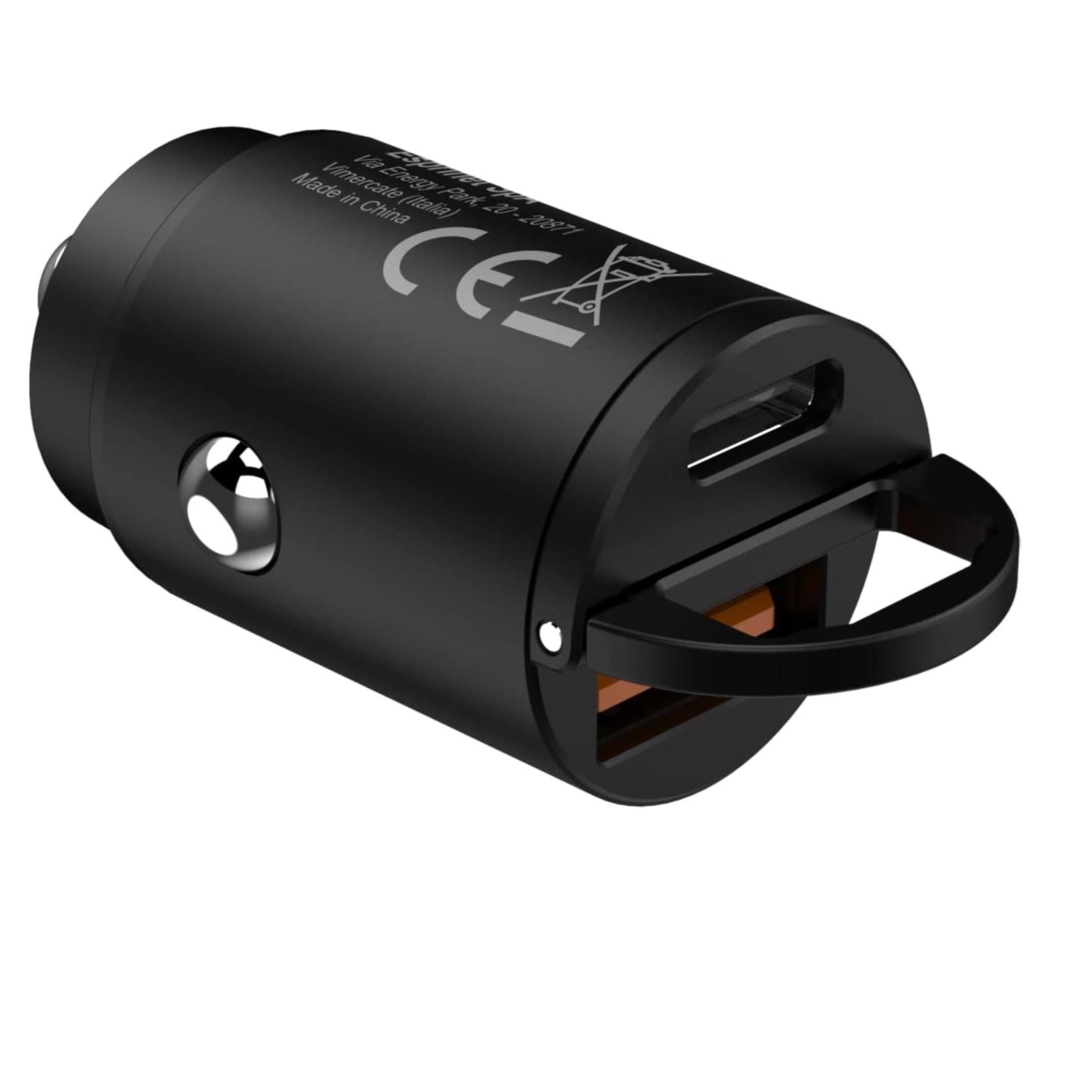 Caricabatterie Auto Celly BLCC30W 30W USB-C USB-A - immagine 4