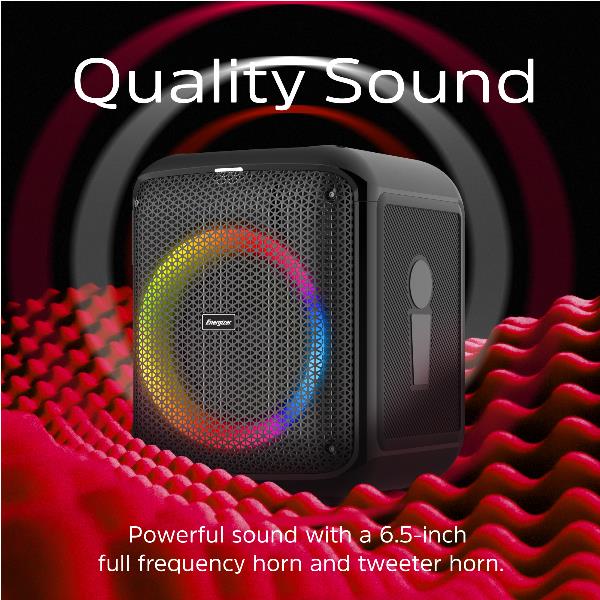 Speaker Bluetooth Energizer BTS458 Party Cube 20W Powerbank Nero - immagine 10