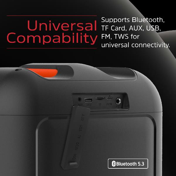 Speaker Bluetooth Energizer BTS458 Party Cube 20W Powerbank Nero - immagine 11