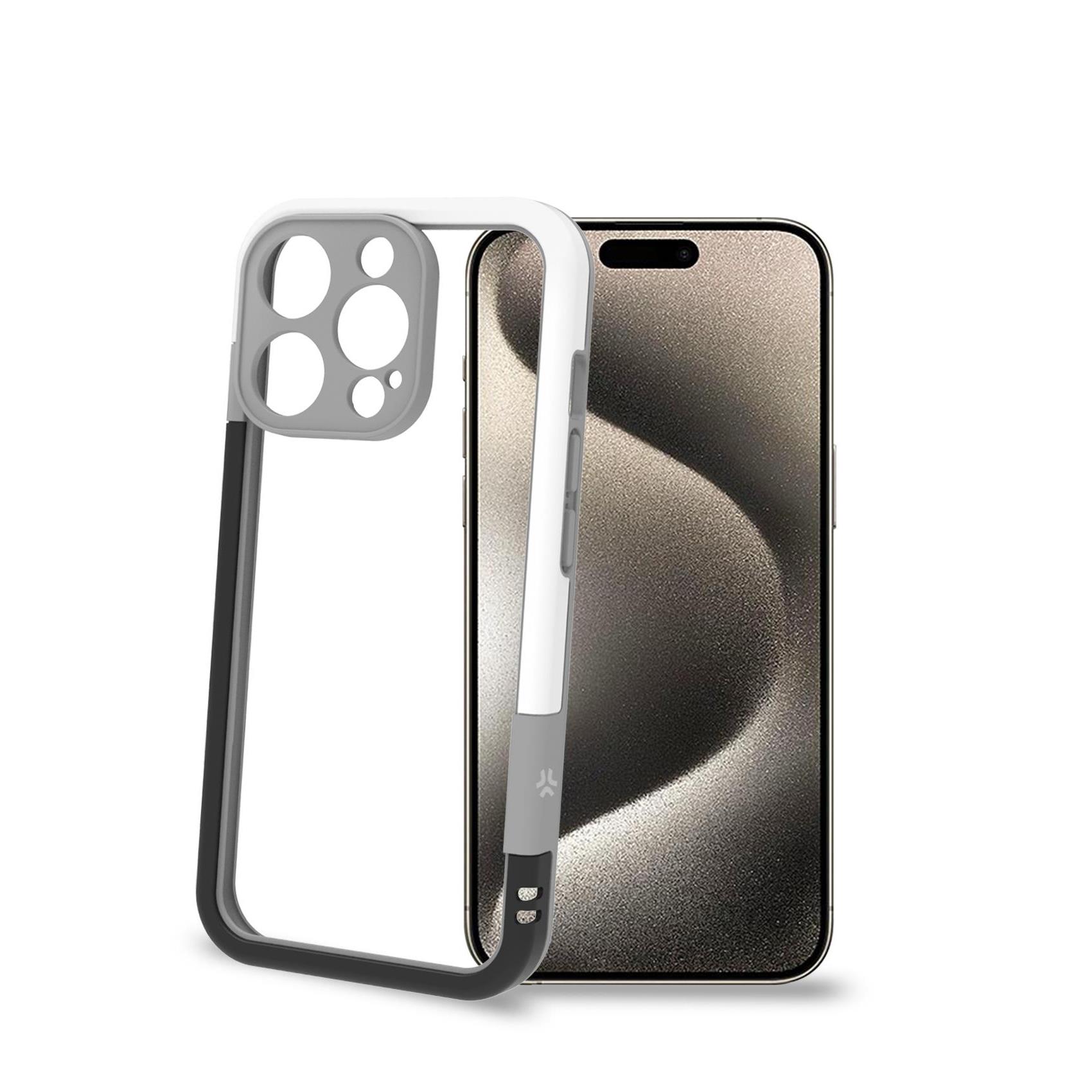 Cover Celly BUMPER per iPhone 16 Pro in TPU Bianco - immagine 2