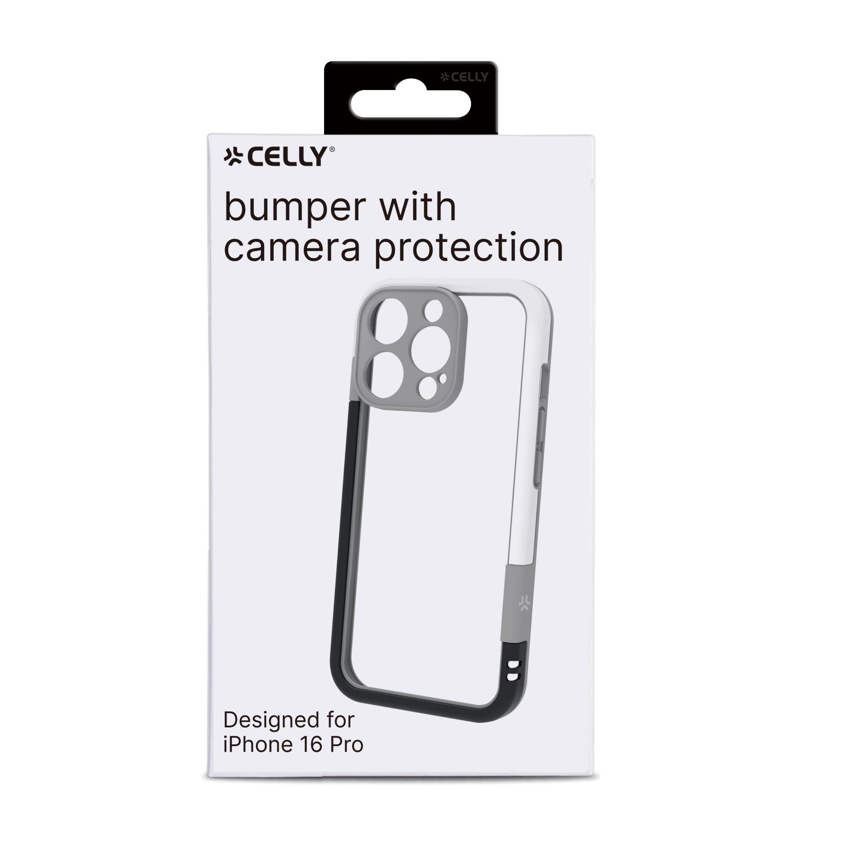 Cover Celly BUMPER per iPhone 16 Pro in TPU Bianco - immagine 9