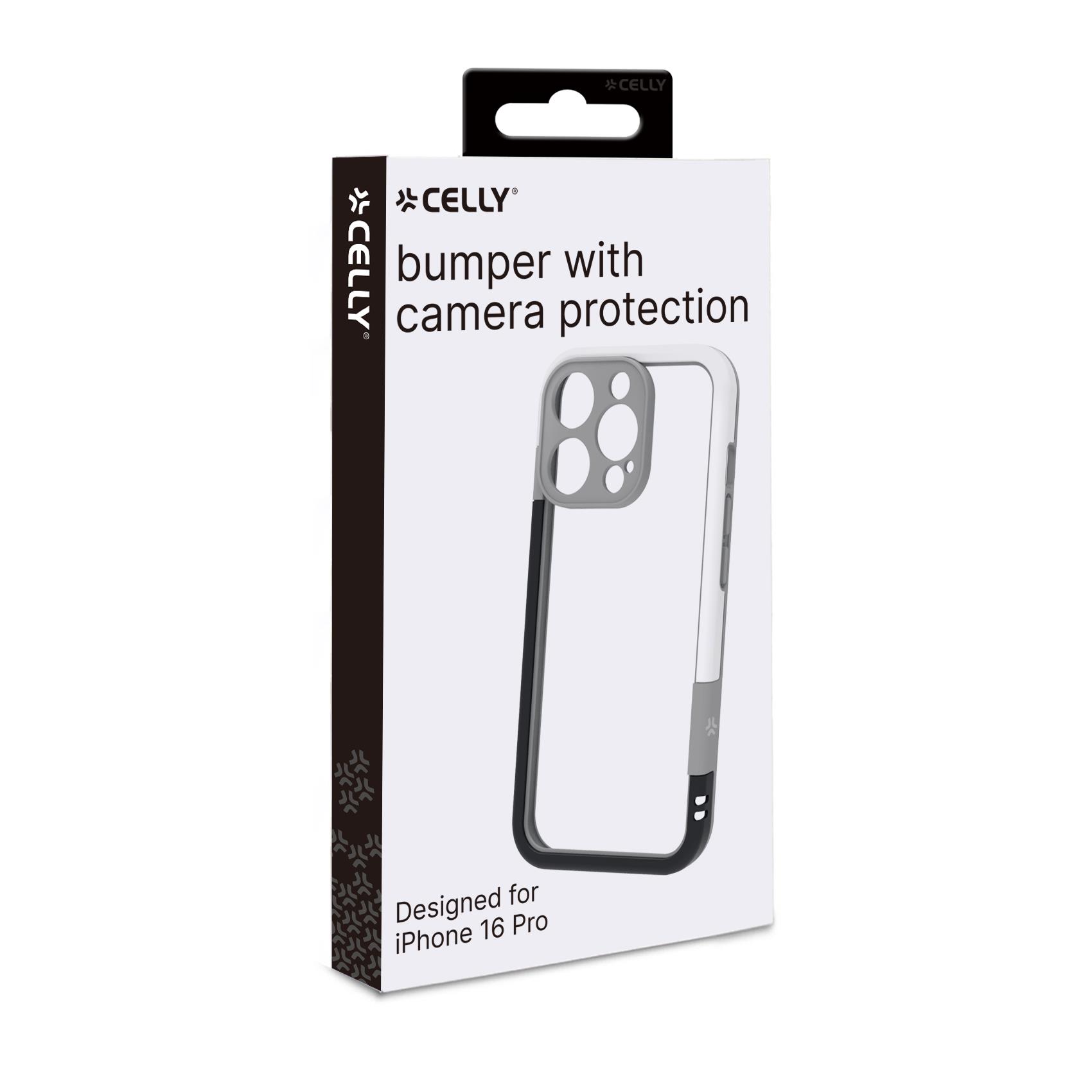 Cover Celly BUMPER per iPhone 16 Pro in TPU Bianco - immagine 10