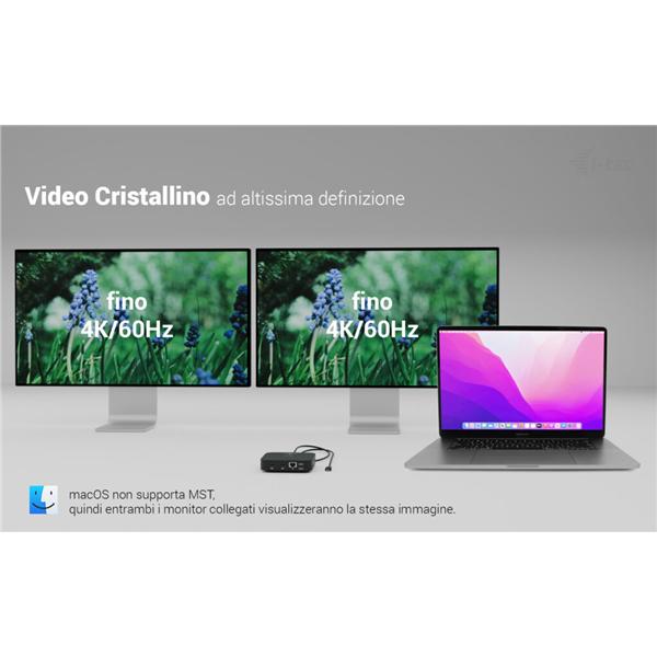 Docking Station I-Tec C31DUALHDMIDOCKPD USB-C 2x HDMI - immagine 3