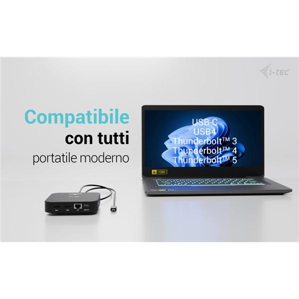 Docking Station I-Tec C31DUALHDMIDOCKPD USB-C 2x HDMI - immagine 6