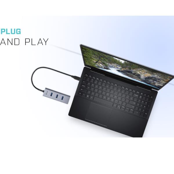 Hub USB I-Tec 4 Porte USB-A 3.0 Grigio - immagine 5