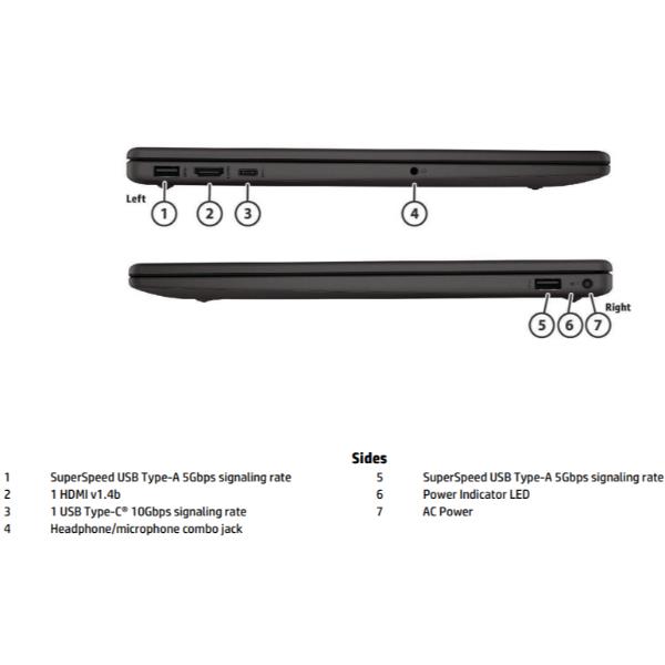 Notebook HP 255R G10 15.6" Ryzen 5 8GB 512GB SSD - immagine 2