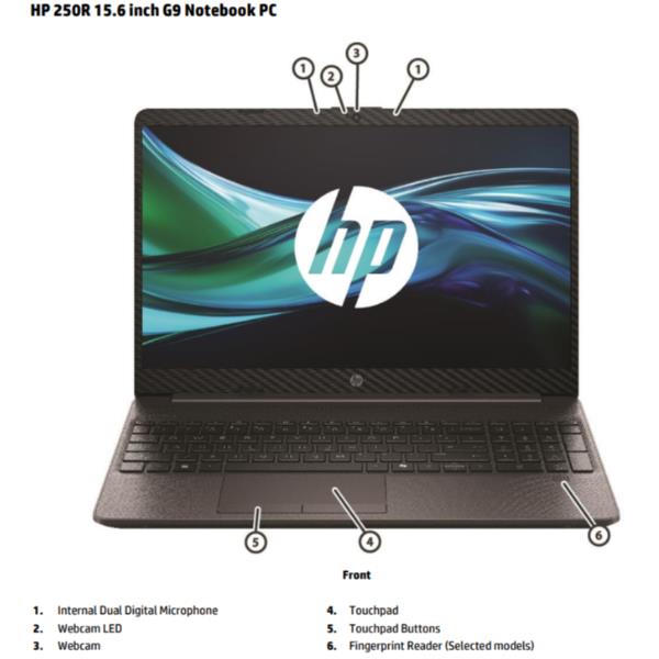 Notebook HP 250 G9 15.6" Intel Core 5 120U 8GB 512GB Win11 - immagine 2