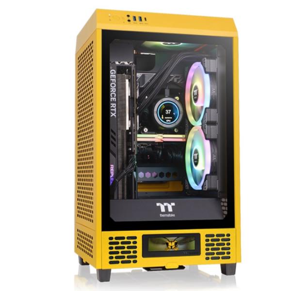 Cabinet Mini-Tower Thermaltake The Tower 200 Bumblebee Giallo - immagine 5