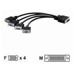 Cavo VGA Matrox CAB-L60-4XAF Low Force Helix 0.3m - immagine 2